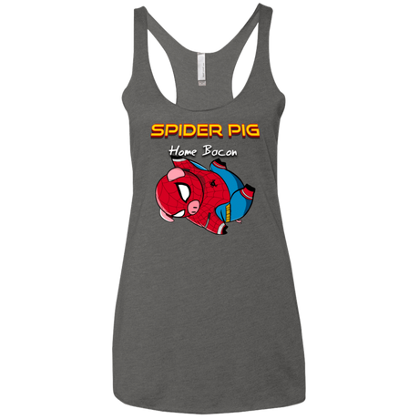 T-Shirts Premium Heather / X-Small Spider Pig Hanging Women's Triblend Racerback Tank