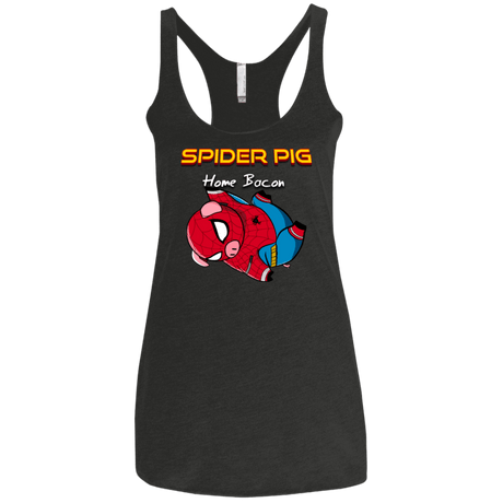 T-Shirts Vintage Black / X-Small Spider Pig Hanging Women's Triblend Racerback Tank