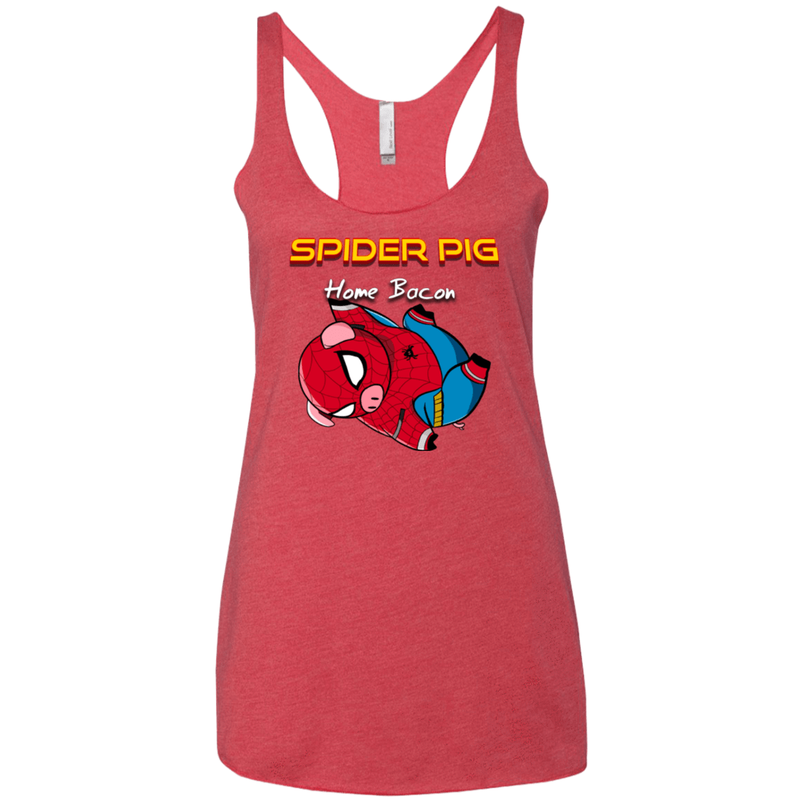 T-Shirts Vintage Red / X-Small Spider Pig Hanging Women's Triblend Racerback Tank