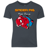 T-Shirts Vintage Navy / YXS Spider Pig Hanging Youth Triblend T-Shirt