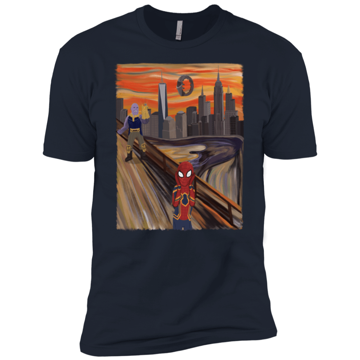 T-Shirts Midnight Navy / YXS Spider Scream Boys Premium T-Shirt