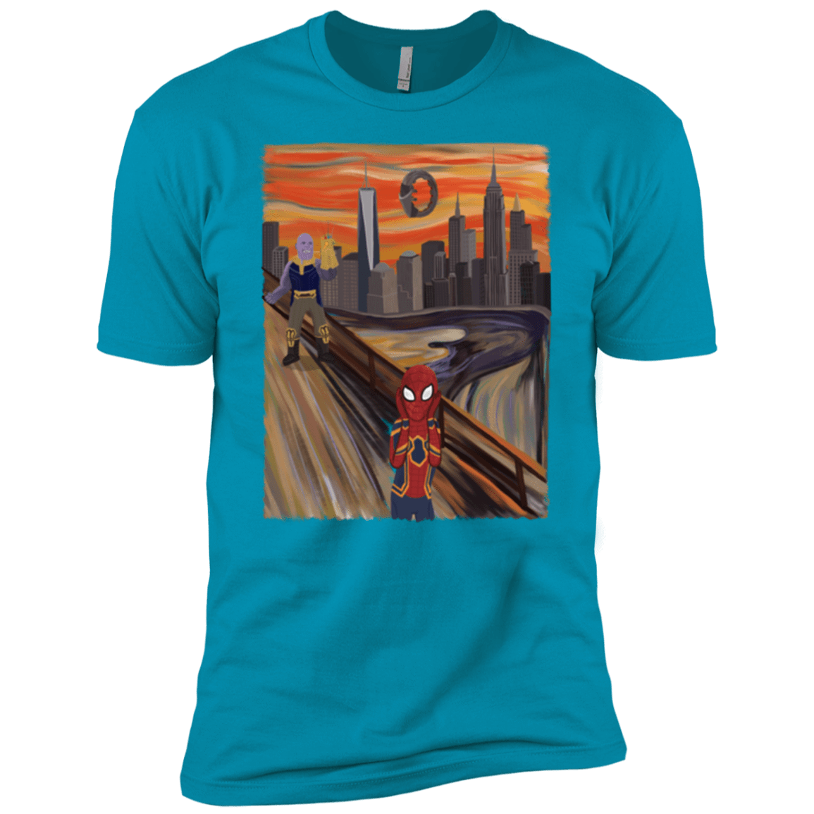 T-Shirts Turquoise / YXS Spider Scream Boys Premium T-Shirt