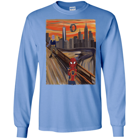 T-Shirts Carolina Blue / S Spider Scream Men's Long Sleeve T-Shirt