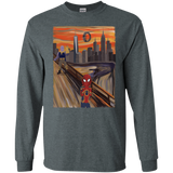 T-Shirts Dark Heather / S Spider Scream Men's Long Sleeve T-Shirt