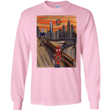 T-Shirts Light Pink / S Spider Scream Men's Long Sleeve T-Shirt