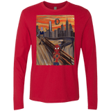 T-Shirts Red / S Spider Scream Men's Premium Long Sleeve