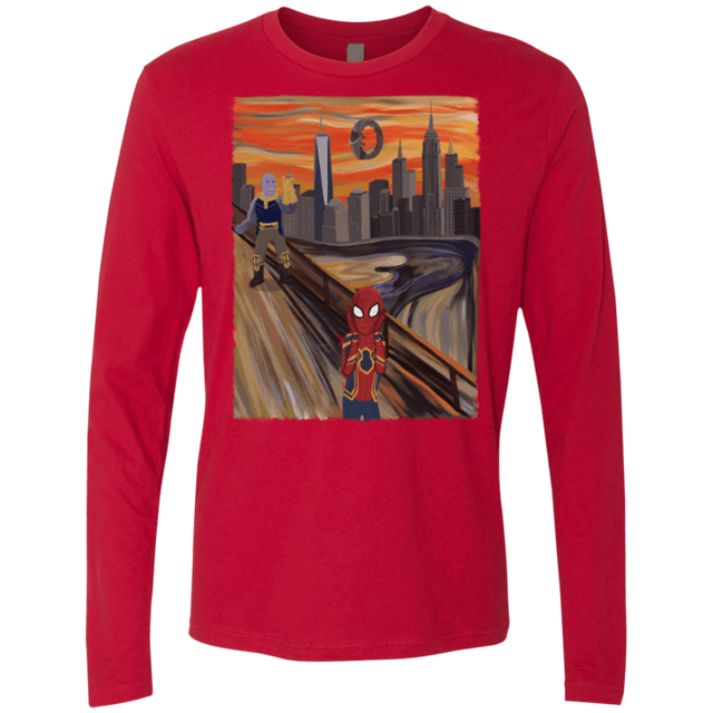T-Shirts Red / S Spider Scream Men's Premium Long Sleeve