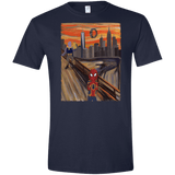 T-Shirts Navy / X-Small Spider Scream Men's Semi-Fitted Softstyle