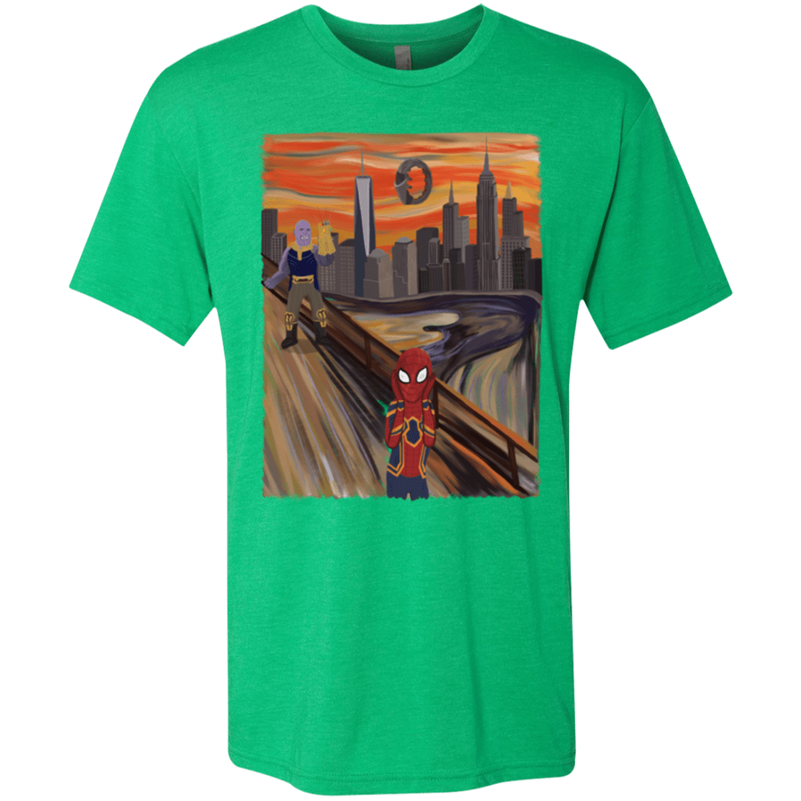 T-Shirts Envy / S Spider Scream Men's Triblend T-Shirt