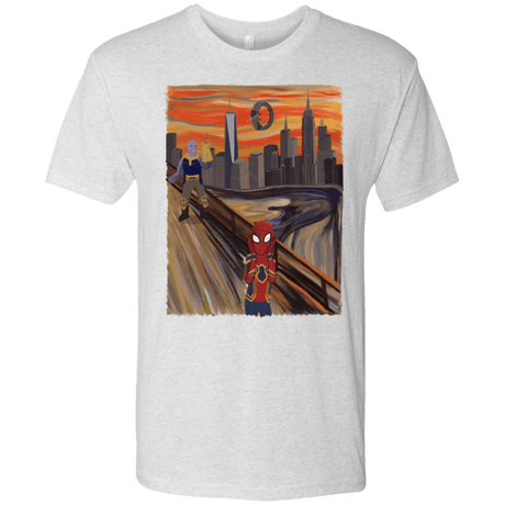 T-Shirts Heather White / S Spider Scream Men's Triblend T-Shirt