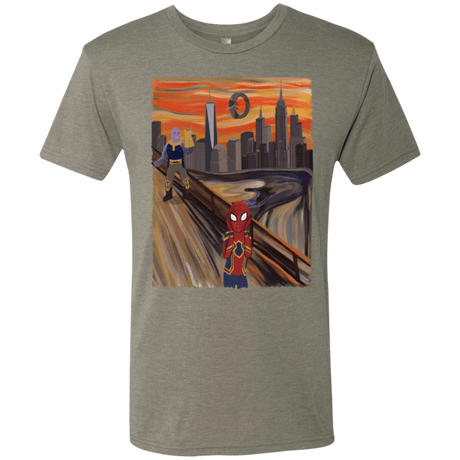 T-Shirts Venetian Grey / S Spider Scream Men's Triblend T-Shirt