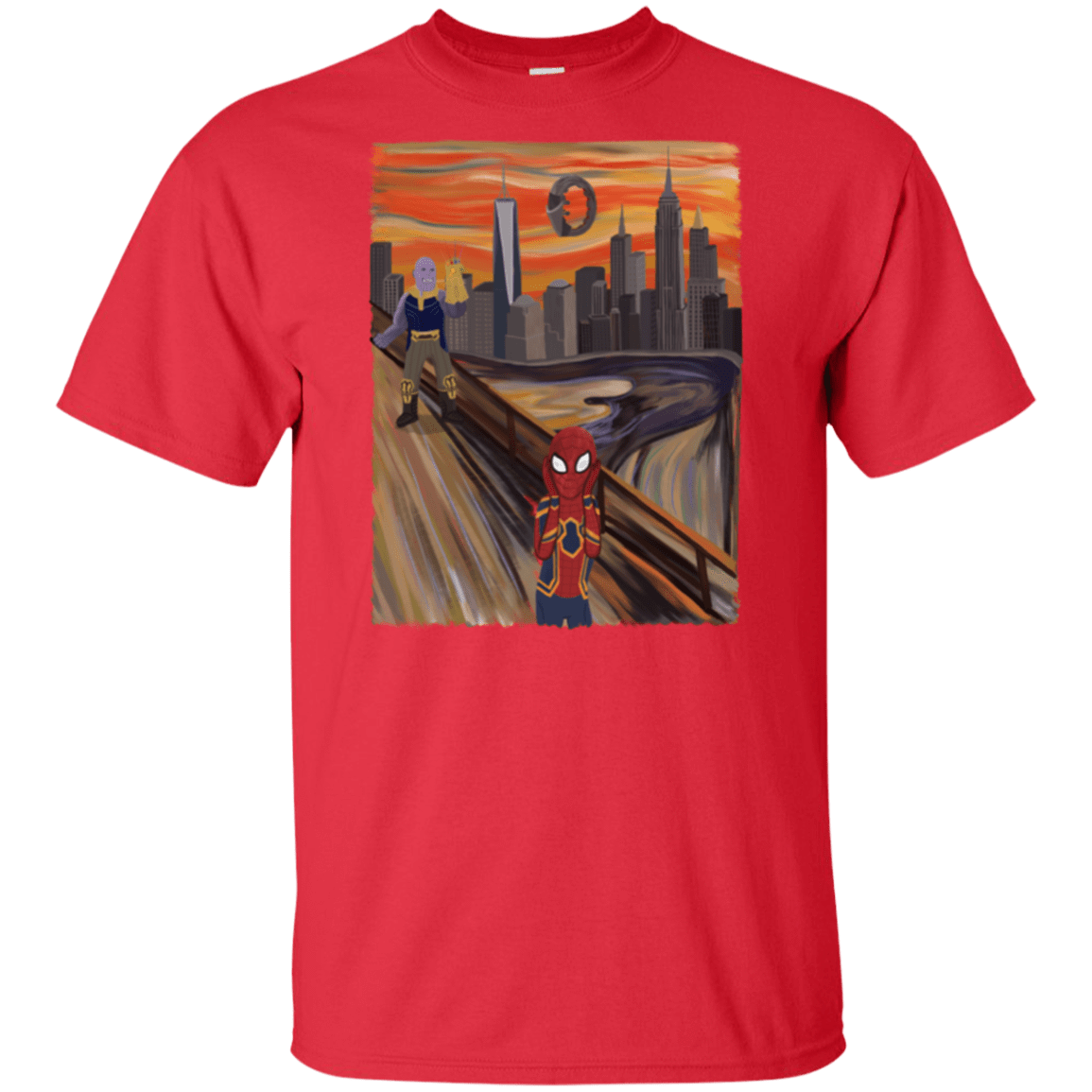 T-Shirts Red / XLT Spider Scream Tall T-Shirt