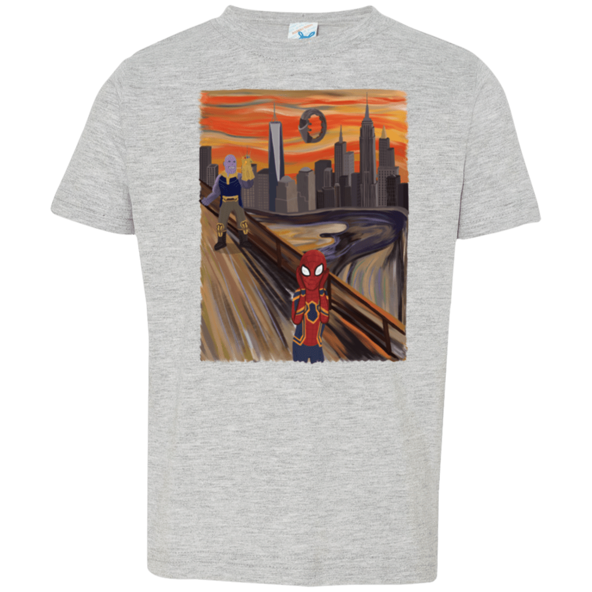T-Shirts Heather Grey / 2T Spider Scream Toddler Premium T-Shirt