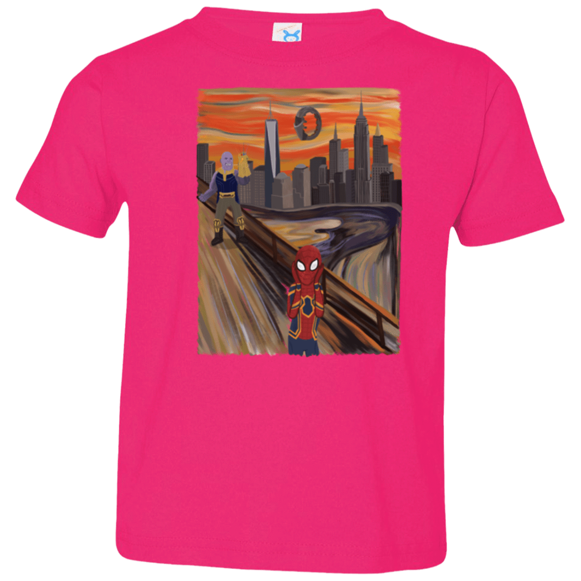 T-Shirts Hot Pink / 2T Spider Scream Toddler Premium T-Shirt