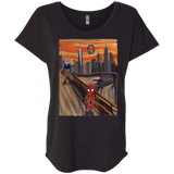 T-Shirts Vintage Black / X-Small Spider Scream Triblend Dolman Sleeve