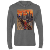 T-Shirts Premium Heather / X-Small Spider Scream Triblend Long Sleeve Hoodie Tee