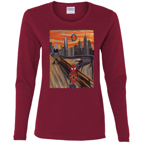 T-Shirts Cardinal / S Spider Scream Women's Long Sleeve T-Shirt