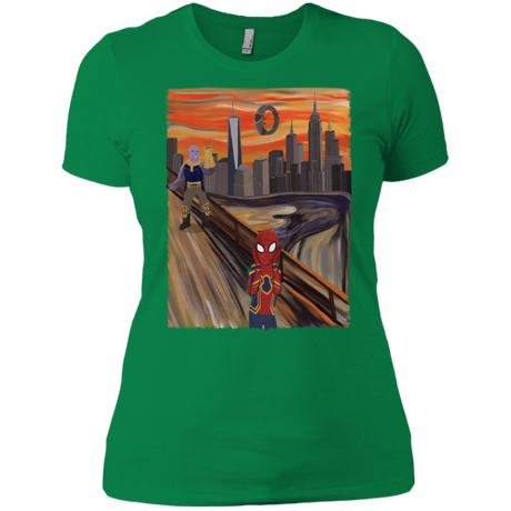 T-Shirts Kelly Green / X-Small Spider Scream Women's Premium T-Shirt