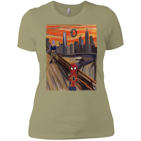T-Shirts Light Olive / X-Small Spider Scream Women's Premium T-Shirt