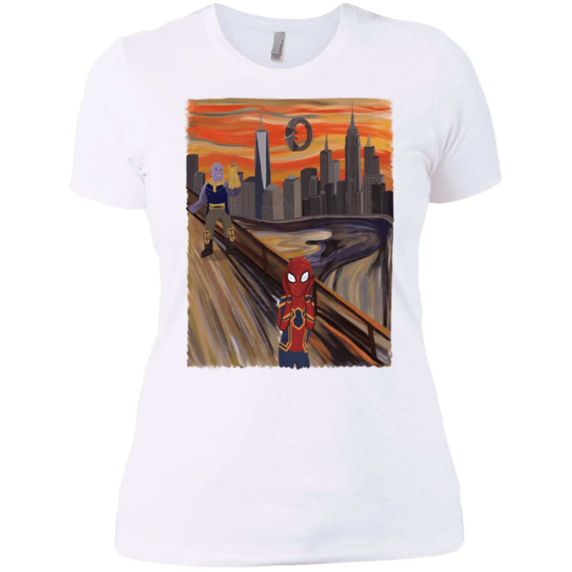 T-Shirts White / X-Small Spider Scream Women's Premium T-Shirt