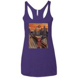T-Shirts Purple Rush / X-Small Spider Scream Women's Triblend Racerback Tank