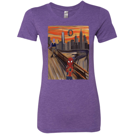 T-Shirts Purple Rush / S Spider Scream Women's Triblend T-Shirt