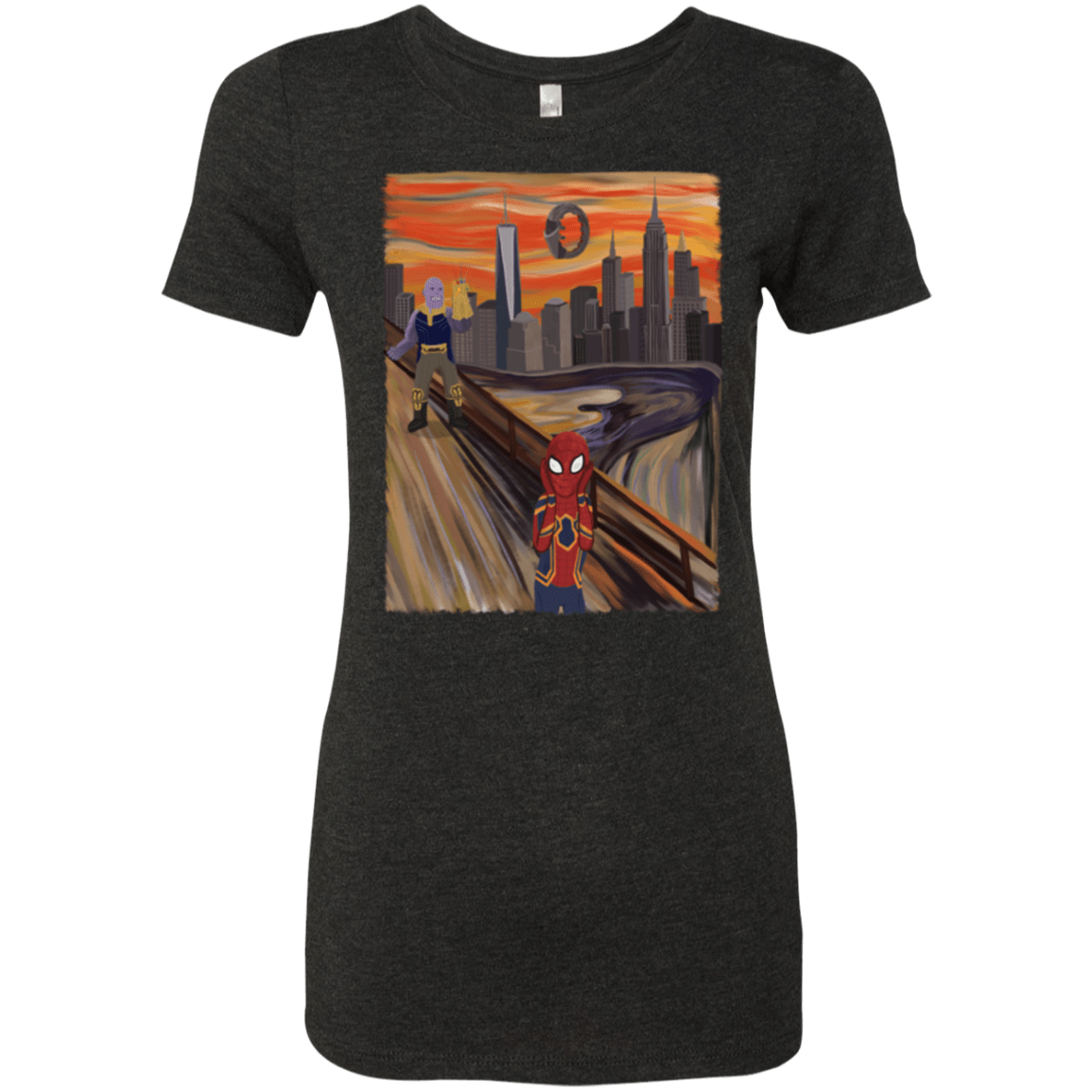 T-Shirts Vintage Black / S Spider Scream Women's Triblend T-Shirt