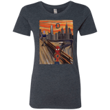 T-Shirts Vintage Navy / S Spider Scream Women's Triblend T-Shirt