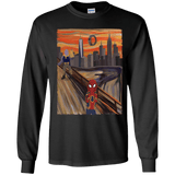 T-Shirts Black / YS Spider Scream Youth Long Sleeve T-Shirt