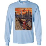 T-Shirts Light Blue / YS Spider Scream Youth Long Sleeve T-Shirt