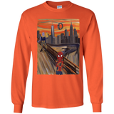 T-Shirts Orange / YS Spider Scream Youth Long Sleeve T-Shirt