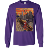 T-Shirts Purple / YS Spider Scream Youth Long Sleeve T-Shirt