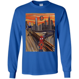 T-Shirts Royal / YS Spider Scream Youth Long Sleeve T-Shirt