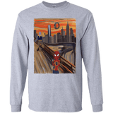 T-Shirts Sport Grey / YS Spider Scream Youth Long Sleeve T-Shirt