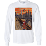 T-Shirts White / YS Spider Scream Youth Long Sleeve T-Shirt