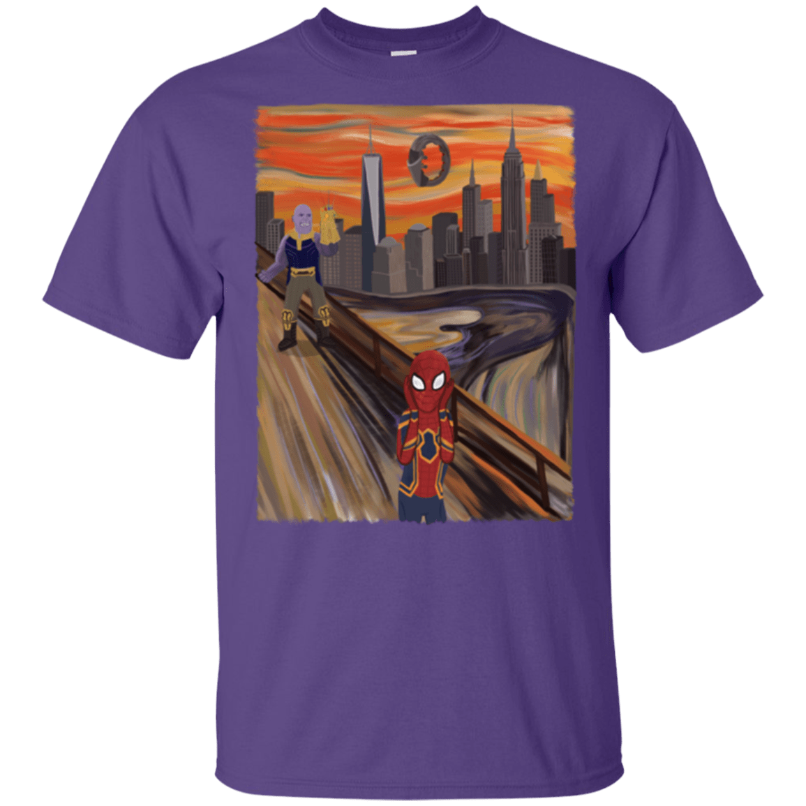 T-Shirts Purple / YXS Spider Scream Youth T-Shirt