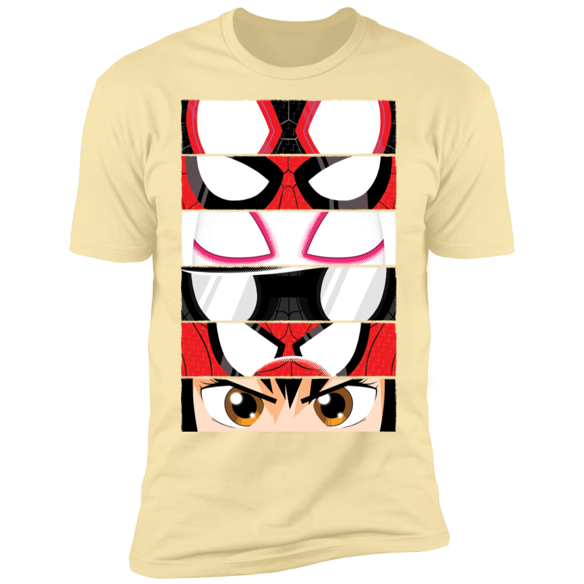 T-Shirts Banana Cream / S Spider-Verse Eyes Men's Premium T-Shirt