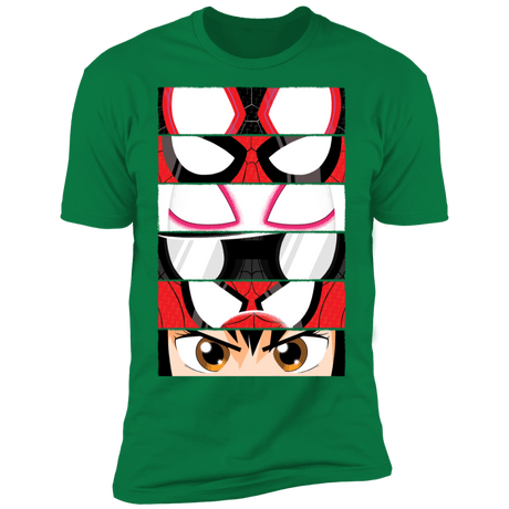 T-Shirts Kelly Green / S Spider-Verse Eyes Men's Premium T-Shirt