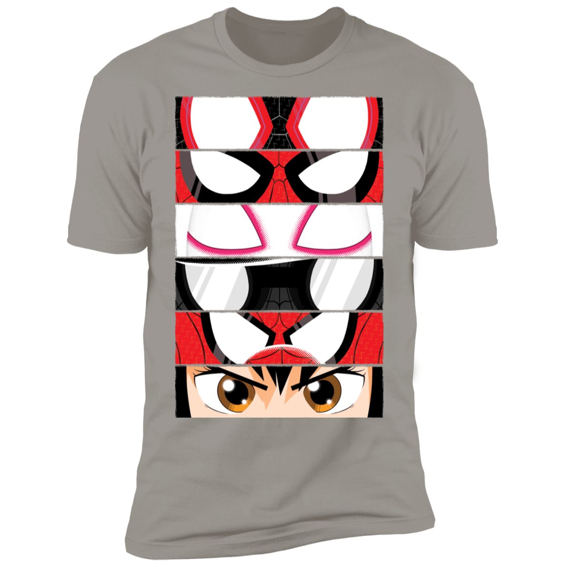 T-Shirts Light Grey / S Spider-Verse Eyes Men's Premium T-Shirt
