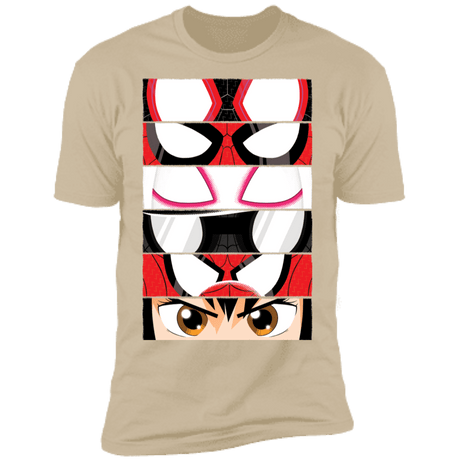 T-Shirts Sand / S Spider-Verse Eyes Men's Premium T-Shirt