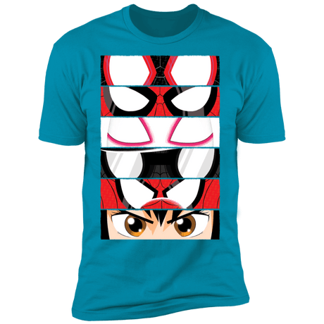 T-Shirts Turquoise / S Spider-Verse Eyes Men's Premium T-Shirt