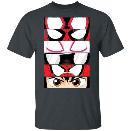 T-Shirts Dark Heather / YXS Spider-Verse Eyes Youth T-Shirt