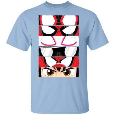 T-Shirts Light Blue / YXS Spider-Verse Eyes Youth T-Shirt