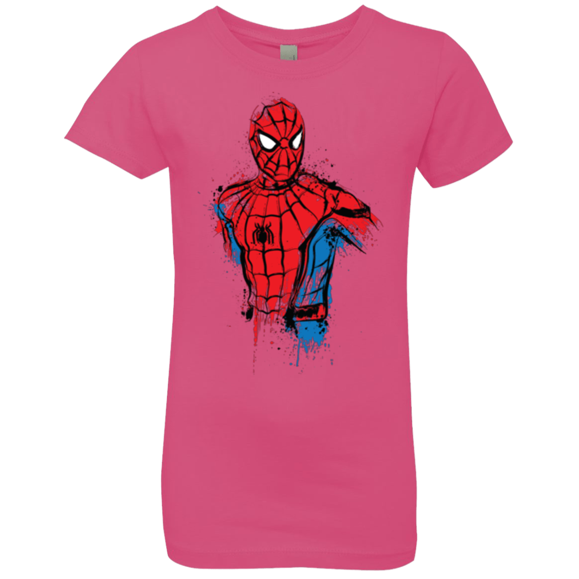 T-Shirts Hot Pink / YXS Spiderman- Friendly Neighborhood Girls Premium T-Shirt