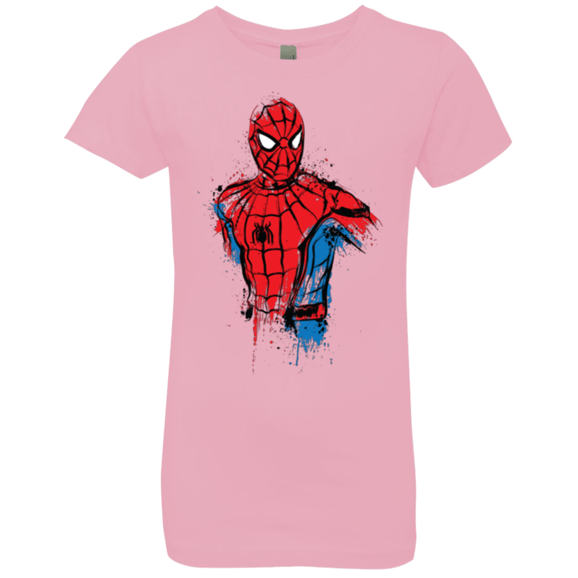 T-Shirts Light Pink / YXS Spiderman- Friendly Neighborhood Girls Premium T-Shirt
