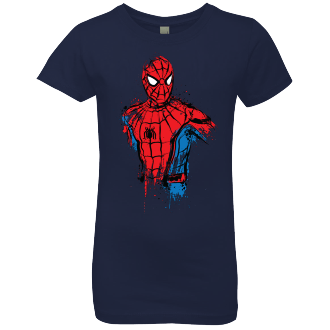 T-Shirts Midnight Navy / YXS Spiderman- Friendly Neighborhood Girls Premium T-Shirt