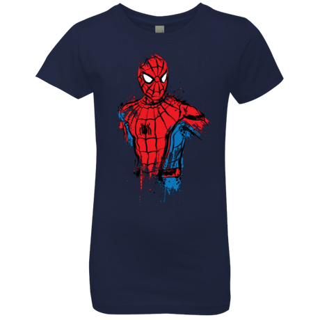 T-Shirts Midnight Navy / YXS Spiderman- Friendly Neighborhood Girls Premium T-Shirt