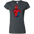 T-Shirts Charcoal / S Spiderman- Friendly Neighborhood Junior Slimmer-Fit T-Shirt