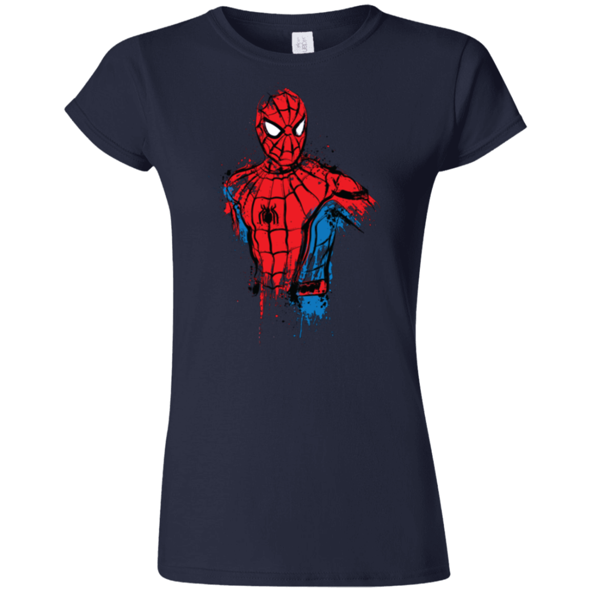 T-Shirts Navy / S Spiderman- Friendly Neighborhood Junior Slimmer-Fit T-Shirt