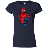 T-Shirts Navy / S Spiderman- Friendly Neighborhood Junior Slimmer-Fit T-Shirt